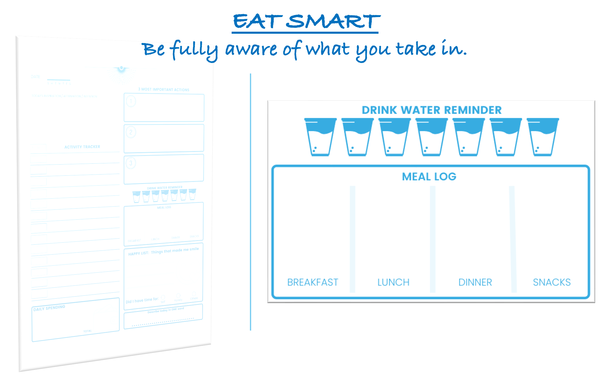 Printable Daily Planner | Undated Planner | Daily Tracker | Personal Planner | Journal | Instant Download | Sizes: A4, A5, Letter, Half Letter - Image 6