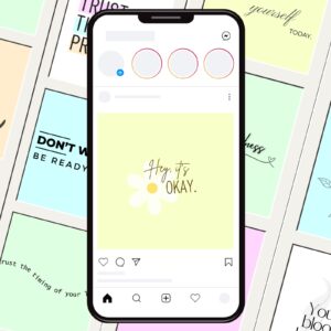 100 Inspirational Quote Pack Vol. 1 | Pastel | Instant Download Social Media Pack | #fyp | Mood Board | Instagram | Facebook | Personal | Business