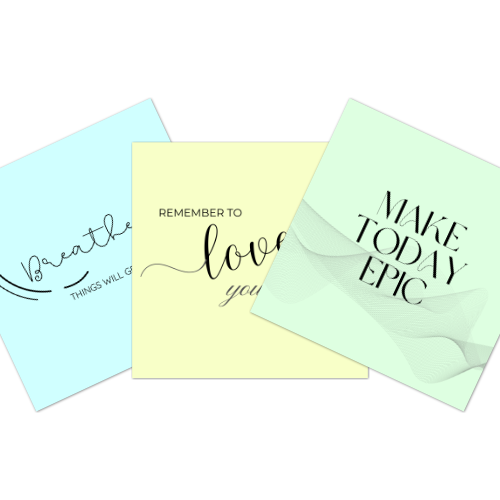 100 Inspirational Quote Pack Vol. 1 | Pastel | Instant Download Social Media Pack | #fyp | Mood Board | Instagram | Facebook | Personal | Business - Image 2